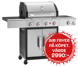 Gassgrill Triton 4.1 cook Rustfritt Stål 12966 - Ansiktsløftning
