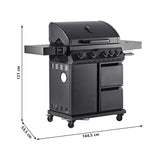 Gasgrill Triton 4.1 maxX rustfrit stål 12969 - Facelift 2023