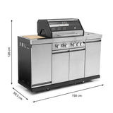 Gasgrill Triton 4.1 maxX rustfrit stål 12969 - Facelift 2023