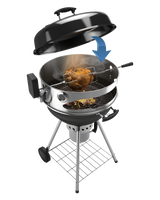 Explorer Kolgrill med Rotisserie & Pizzasten