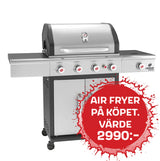 Gasolgrill Triton 4.1 maxX Rostfritt Stål 12969 - Facelift