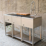 Komplett Utekök med Grill & Diskho - System B