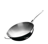 Wokpanna i rostfritt stål 30 cm