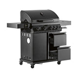 Landmann Cool Black 4.1 maxX – Sommarpaket med Stekbord, Burger Smasher och Skrapa