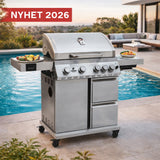 Gasgrill Triton 4.1 maxX rustfrit stål 12969 - Facelift 2023