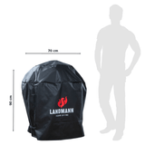 Grillin suojapeite Premium S BLACK 90x70 cm 15704-B Sopii 57" pallogrilleihin