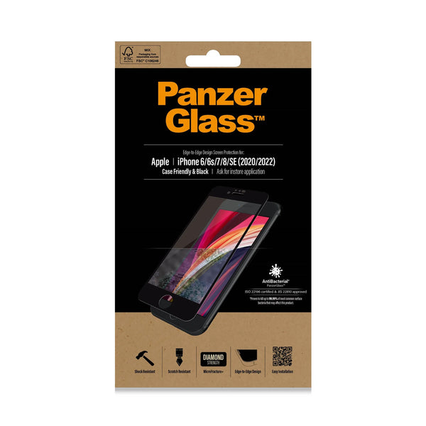 PanzerGlass - Apple iPhone 6/6s/7/8/SE (2020) Case Friendly