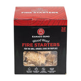 Wood wool fire starters