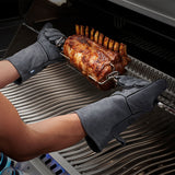 Grillvantar i läder 2-pack - värmeskydd med premiumkänsla