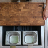 Arbetsbänk Modul till Utekök (Rostfritt stål)