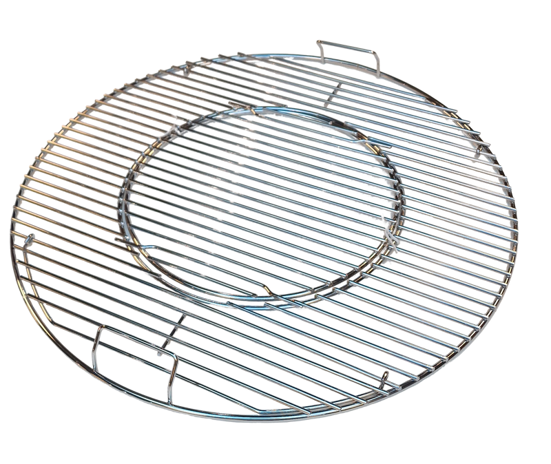 Reservdel - Grillgaller till 57cm Klotgrill med löstagbar mittendel och uppfällbara sidor, vy snett uppifrån