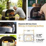 Forno Maestro 60 Gasoldriven Pizzaugn