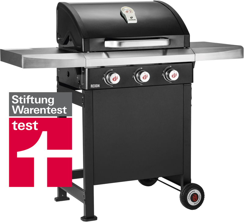 Gassgrill Rexon 3.0 Sort CI 12236 - Ansiktsløftning