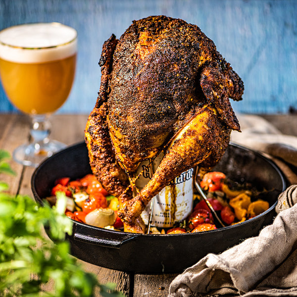 Big Green Egg - Beer Can Chicken Roaster