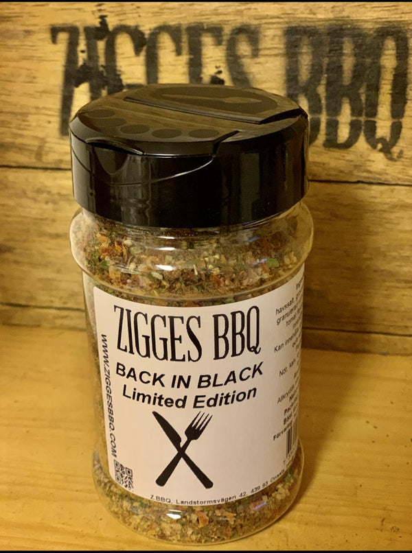 Zigges BBQ Spices - Rygg i svart begrenset opplag 200g